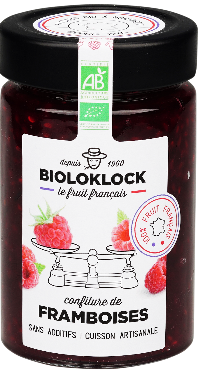 Confiture de framboises 230g