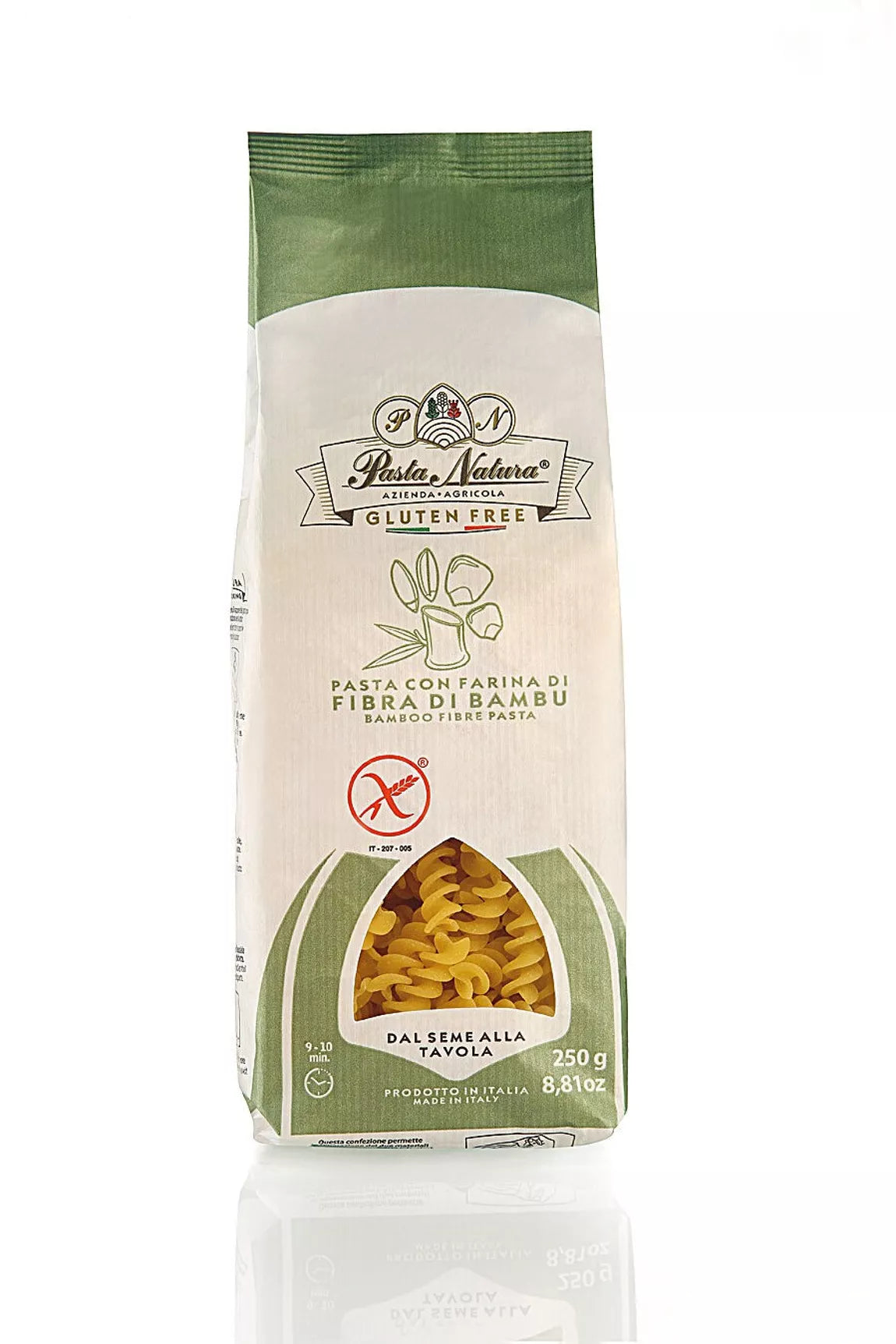 Fusilli au bambou sans gluten et végétalien