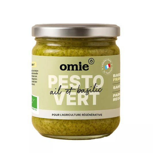 Pesto vert bio - basilic d'Île-de-France - 180 g