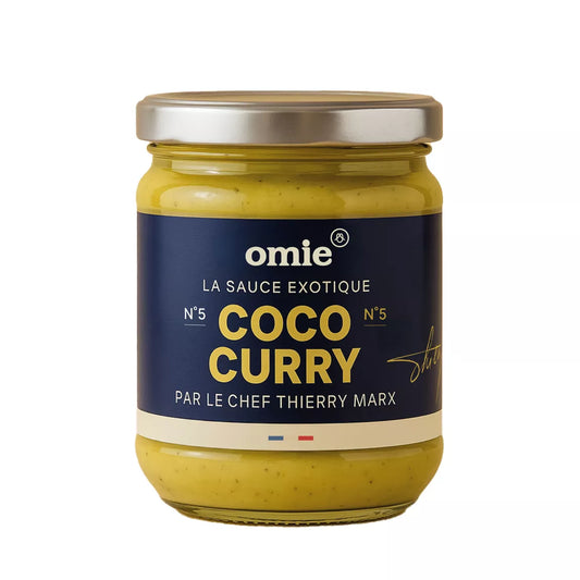 Sauce coco curry jaune de Madras bio - lait de coco équitable garanti sans déforestation - 190 g