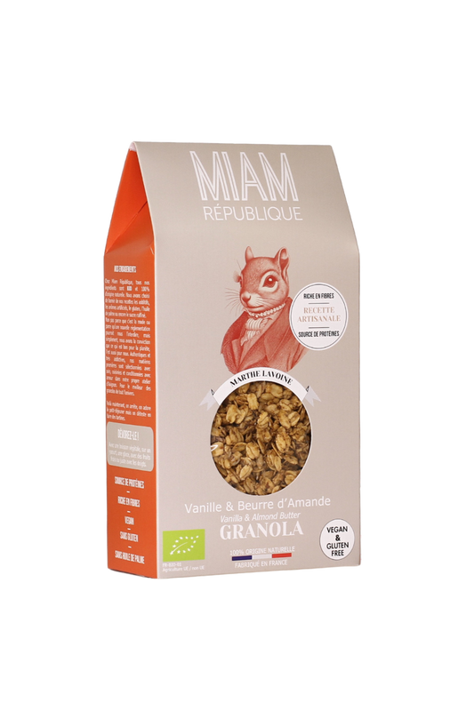 Nouveau : Granola Vanille Bourbon & Beurre d'Amande - 350g -