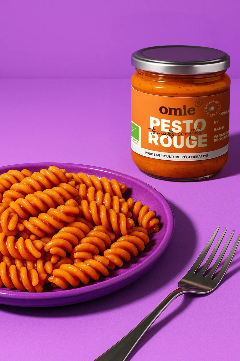 Pesto rouge bio - basilic d'Île-de-France - 190 g