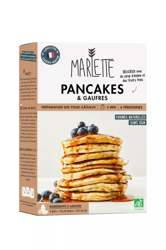 Préparation pour gâteaux bio : Pancakes & Gaufres - pour 6 personnes - 300g