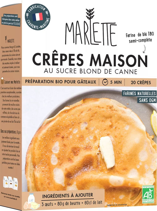Préparation pour gâteaux bio : Crêpes maison - pour 6 personnes - 350g