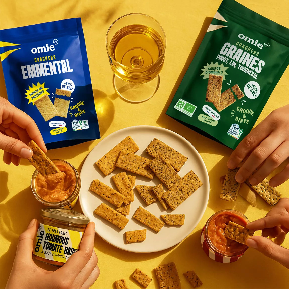 Crackers aux graines de pavot, lin et tournesol bio - ingrédients français - 100 g