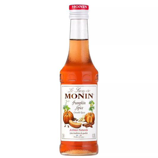 Sirop Saveur Citrouille Épicée MONIN boisson chaude et cocktail - Arômes naturels - 25cl