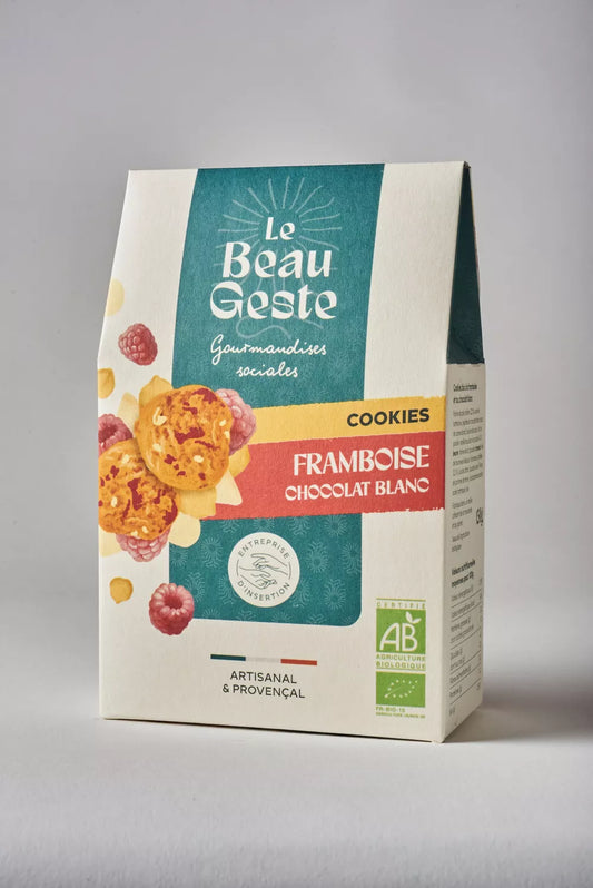 Cookie framboise & chocolat blanc