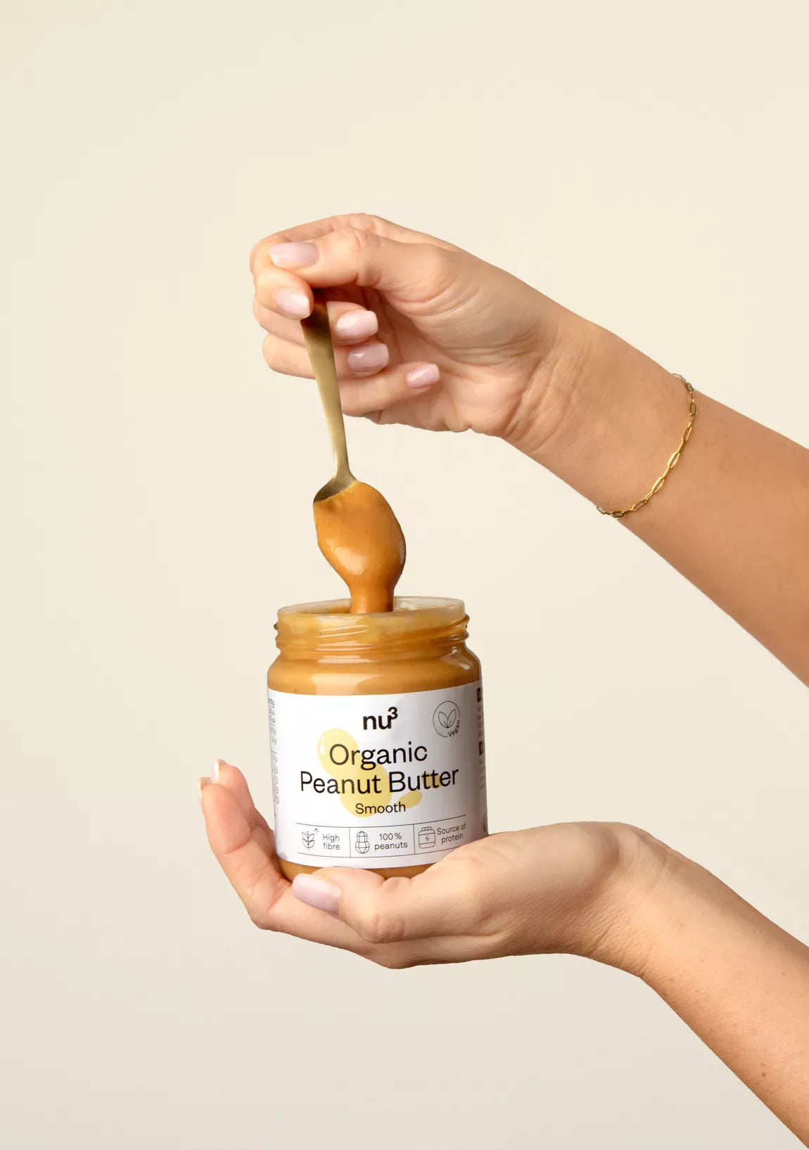 Beurre de cacahuète lisse bio 250g - 100% cacahuètes