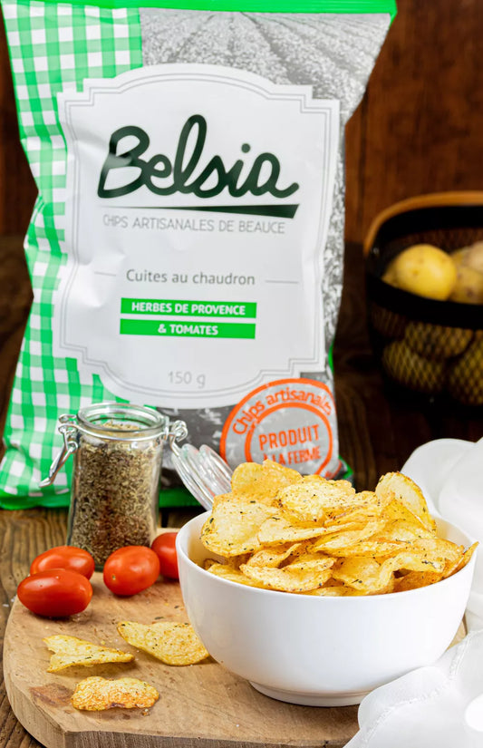 Chips Artisanales aux Herbes de Provence & Tomates