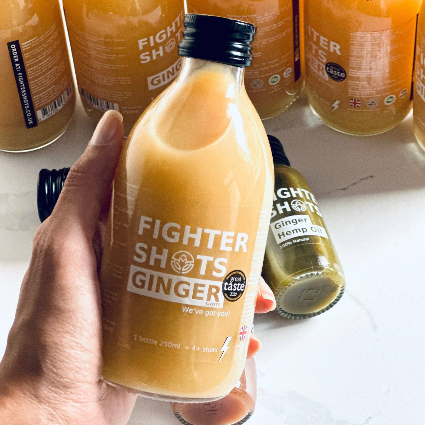 Fighter Shots Flacon de Gingembre 100% Naturel - 250ml