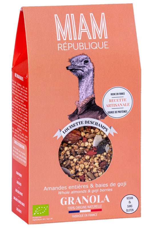 Granola artisanal Baies de Goji, Amandes & Sésame - 350g Muesli crunchy