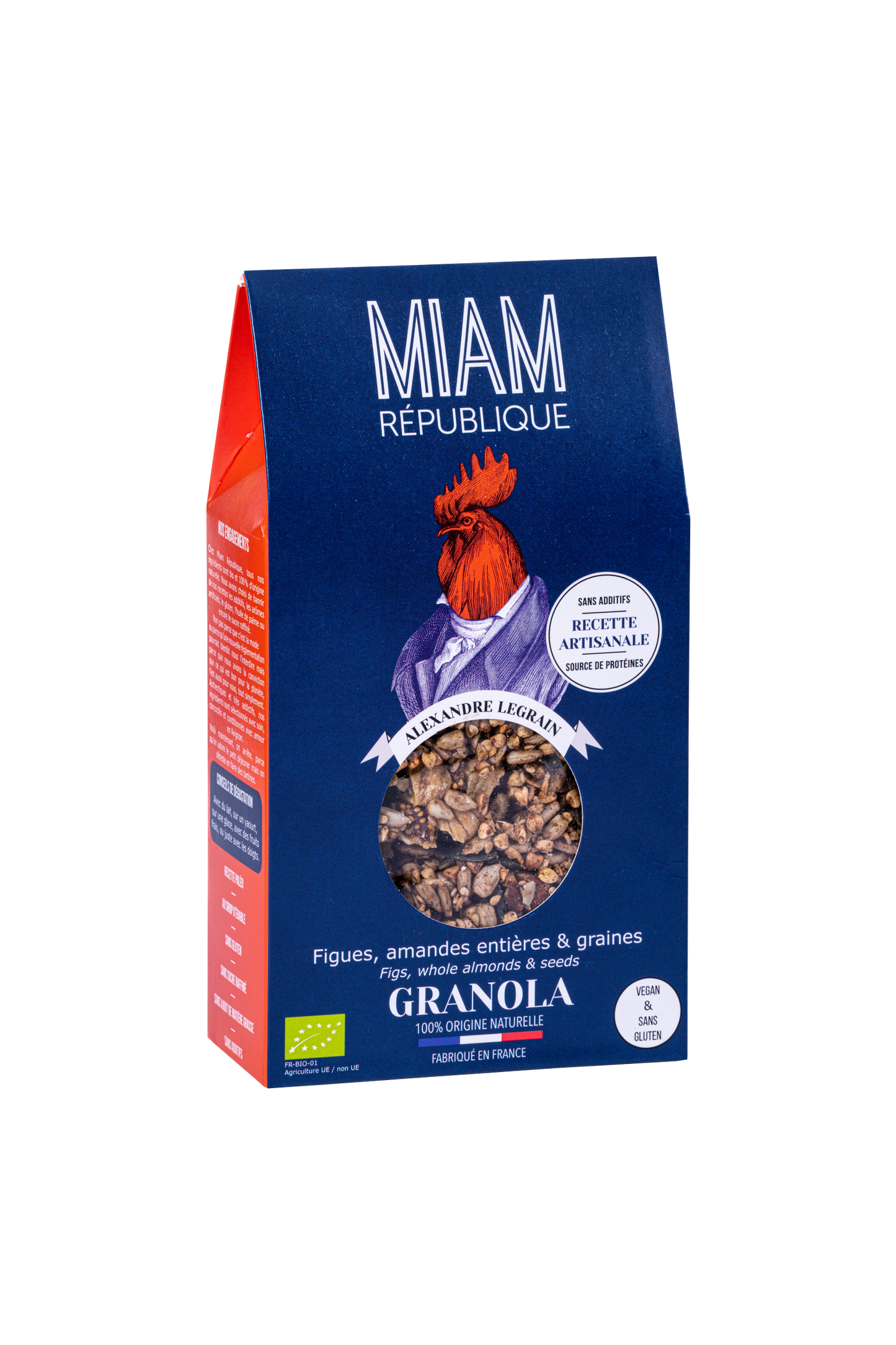 GRANOLA BIO FIGUES, AMANDES & GRAINES 350g - MUESLI CRUNCHY
