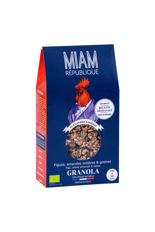 GRANOLA BIO FIGUES, AMANDES & GRAINES 350g - MUESLI CRUNCHY