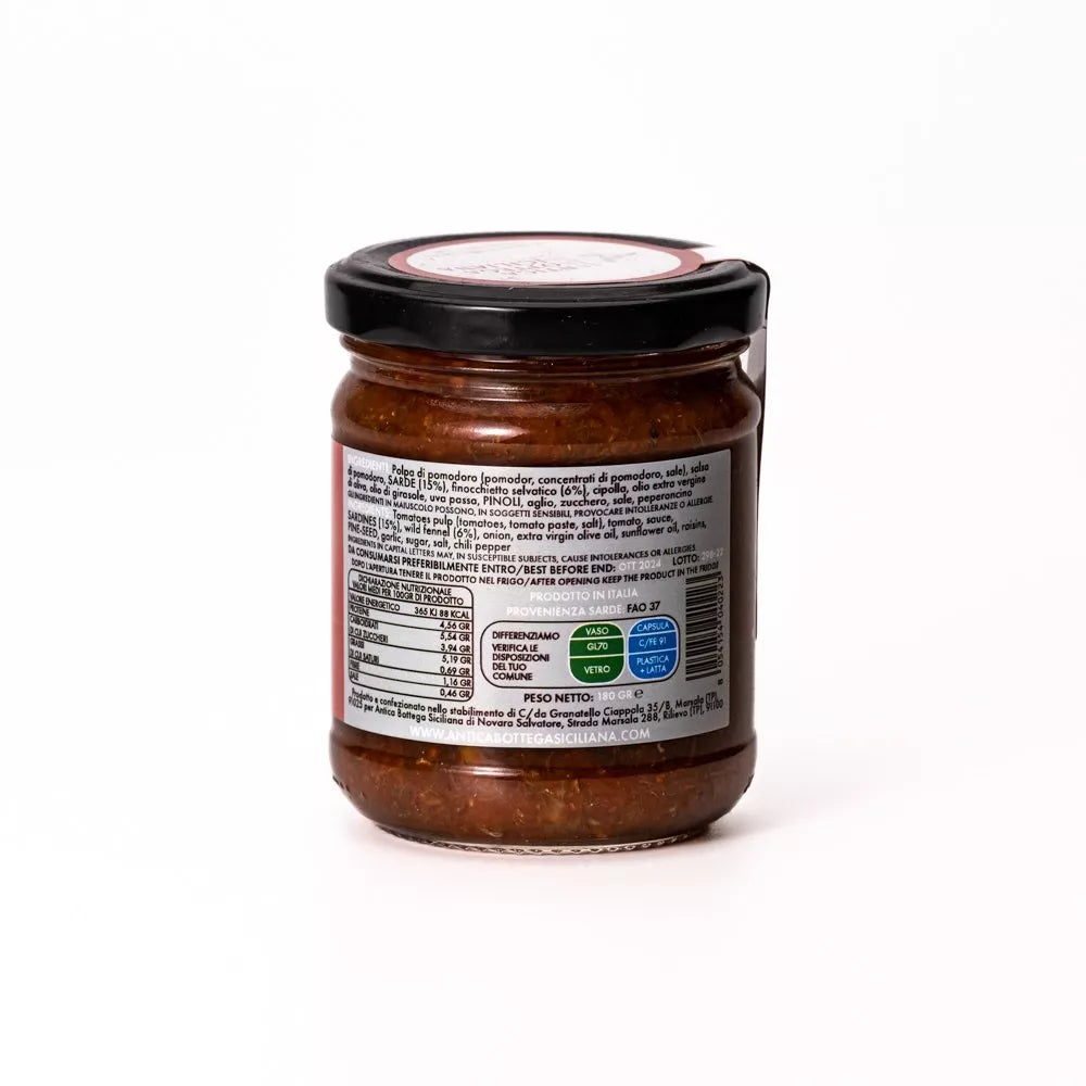 Assaisonnement pour pâtes aux sardines - 180 g
