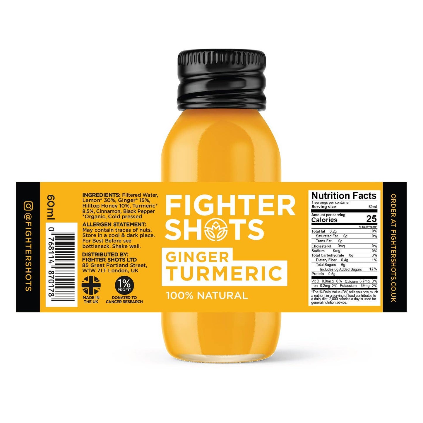 Fighter Shots Gingembre + CURCUMA 60 ml