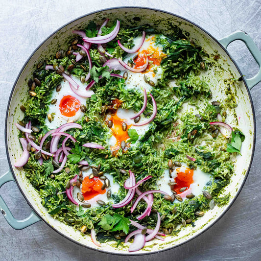 Kit Shakshuka Verte aux Herbes et Riz