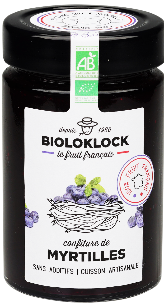 Confiture de myrtilles 230g