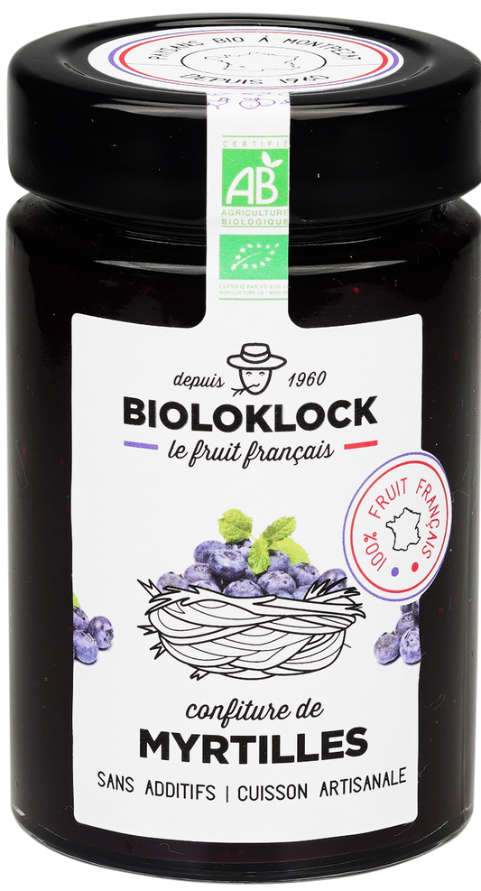 Confiture de myrtilles 230g